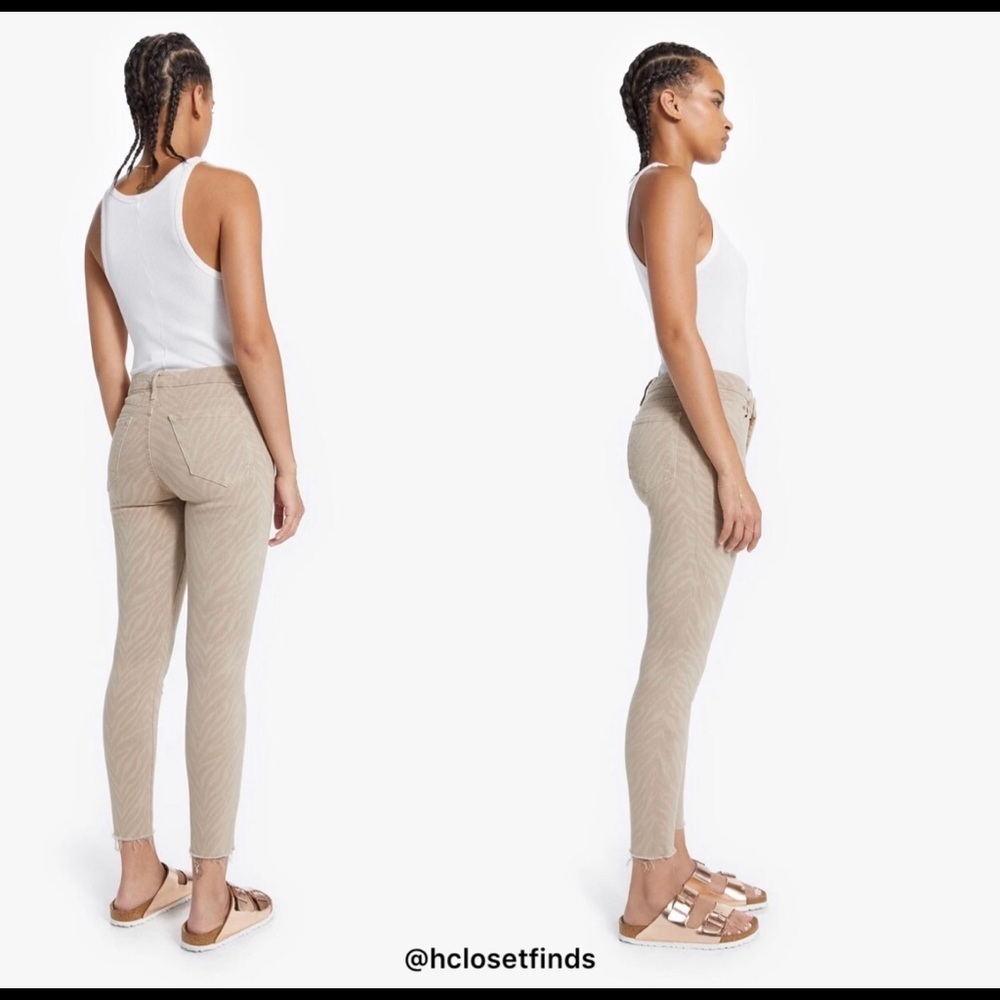 NWT Mother The Looker Ankle Fray Jeans